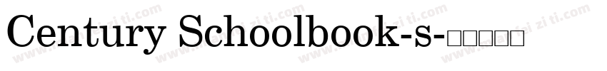 Century Schoolbook-s字体转换